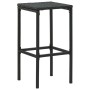 Kitchen stools with cushions 4 pcs black synthetic rattan by vidaXL, Kitchen stools - Ref: Foro24-313446, Price: 91,39 €, Dis...