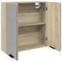 Mueble espejo de baño madera roble Sonoma 64,5x20x66,5 cm de , Muebles de baño - Ref: Foro24-849655, Precio: 70,99 €, Descuen...