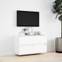 Wall-mounted TV stand with LED lights white 80x31x45 cm by , TV Furniture - Ref: Foro24-852285, Price: 82,47 €, Discount: %