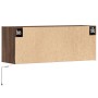 Mueble de TV de pared con luces LED marrón roble 100x31x35 cm de , Muebles TV - Ref: Foro24-852368, Precio: 78,15 €, Descuent...