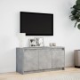 LED TV stand in gray concrete engineered wood 100x34x50 cm by , TV Furniture - Ref: Foro24-852211, Price: 86,36 €, Discount: %