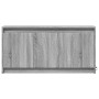 TV stand with LED in gray Sonoma engineered wood 100x34x50 cm by , TV Furniture - Ref: Foro24-852213, Price: 88,94 €, Discoun...