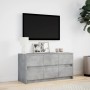 LED TV stand in gray concrete engineered wood 100x34x50 cm by , TV Furniture - Ref: Foro24-852218, Price: 112,93 €, Discount: %