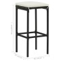 Kitchen stools with cushions 6 pcs black synthetic rattan by vidaXL, Kitchen stools - Ref: Foro24-313449, Price: 190,99 €, Di...