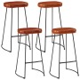 High table set and 5-piece solid mango wood and metal stools. by , Furniture sets for kitchens and dining rooms - Ref: Foro24...