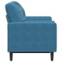 Zweiplätziges Sofa mit blauen Samtkissen, 120 cm. von , Sofas - Ref: Foro24-3278218, Preis: 226,99 €, Rabatt: %