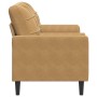 2-seater sofa with brown velvet cushions 140 cm by , Sofas - Ref: Foro24-3278226, Price: 227,56 €, Discount: %