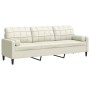 Dreisitzer-Sofa mit cremefarbenen Samtkissen, 210 cm. von , Sofas - Ref: Foro24-3278247, Preis: 308,07 €, Rabatt: %