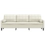 Dreisitzer-Sofa mit cremefarbenen Samtkissen, 210 cm. von , Sofas - Ref: Foro24-3278247, Preis: 308,07 €, Rabatt: %