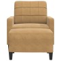 Armchair with brown velvet footstool 60 cm by , Sofas - Ref: Foro24-3278264, Price: 201,32 €, Discount: %