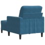 Armchair with blue velvet footstool 60 cm by , Sofas - Ref: Foro24-3278266, Price: 191,85 €, Discount: %