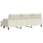 Dreisitzer-Sofa mit cremefarbenem Samt-Hocker, 210 cm. von , Sofas - Ref: Foro24-3278285, Preis: 354,53 €, Rabatt: %