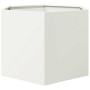 Hexagonal white steel planter 69x60x45 cm by , Pots and planters - Ref: Foro24-851123, Price: 71,10 €, Discount: %