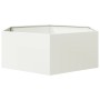 Jardinera hexagonal acero blanco 138x120x45 cm de , Maceteros y jardineras - Ref: Foro24-851137, Precio: 112,92 €, Descuento: %