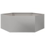 Stainless steel hexagonal planter 138x120x45 cm by , Pots and planters - Ref: Foro24-851140, Price: 138,99 €, Discount: %