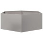 Stainless steel hexagonal planter 138x120x45 cm by , Pots and planters - Ref: Foro24-851140, Price: 138,99 €, Discount: %