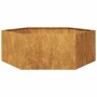 Hexagonal rusty steel planter 138x120x45 cm by , Pots and planters - Ref: Foro24-851142, Price: 93,84 €, Discount: %