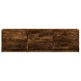 LED TV stand in smoked oak engineered wood 140x34x40 cm by , TV Furniture - Ref: Foro24-852247, Price: 97,15 €, Discount: %