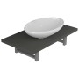 Set of 2-piece gray ceramic bathroom furniture by , Bathroom furniture - Ref: Foro24-279331, Price: 83,20 €, Discount: %