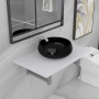 Set of 2-piece white ceramic bathroom furniture by , Bathroom furniture - Ref: Foro24-279344, Price: 95,97 €, Discount: %