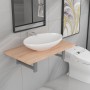 Set of 2-piece bathroom furniture, ceramic oak by , Bathroom furniture - Ref: Foro24-279327, Price: 84,81 €, Discount: %