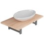 Conjunto de muebles de baño 2 piezas cerámica roble de , Muebles de baño - Ref: Foro24-279327, Precio: 80,99 €, Descuento: %