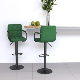 Kitchen stools 2 units dark green velvet by , Kitchen stools - Ref: Foro24-334662, Price: 138,99 €, Discount: %