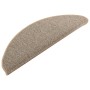 Stair tread carpets 15 units gray and brown 65x21x4 cm by , Stair mats - Ref: Foro24-149855, Price: 67,23 €, Discount: %