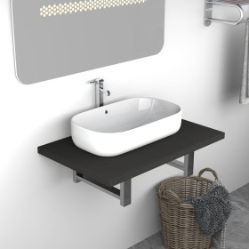 Gray bathroom cabinet 60x40x16.3 cm by , Bathroom furniture - Ref: Foro24-283806, Price: 40,09 €, Discount: %