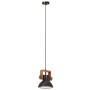 Lámpara colgante industrial redonda 25 W negra 19 cm E27 de , Lámparas - Ref: Foro24-320537, Precio: 41,97 €, Descuento: %