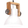 Industrial hanging lamp 25 W white round 19 cm E27 by , Lamps - Ref: Foro24-320540, Price: 43,51 €, Discount: %