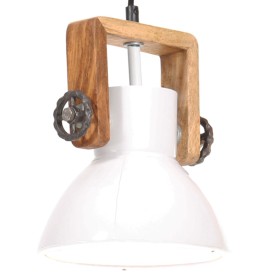 Industrial hanging lamp 25 W white round 19 cm E27 by , Lamps - Ref: Foro24-320540, Price: 35,99 €, Discount: %