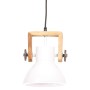 Industrial hanging lamp 25 W white round 19 cm E27 by , Lamps - Ref: Foro24-320540, Price: 43,51 €, Discount: %