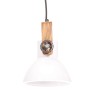 Industrial hanging lamp 25 W white round 19 cm E27 by , Lamps - Ref: Foro24-320540, Price: 43,51 €, Discount: %