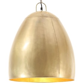 Round industrial hanging lamp 25 W brass 42 cm E27 by , Lamps - Ref: Foro24-320556, Price: 81,99 €, Discount: %