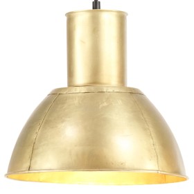 Round hanging lamp 25 W brass 28.5 cm E27 by , Lamps - Ref: Foro24-320568, Price: 33,94 €, Discount: %