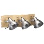 Industrial wall lamp made of silver mango wood E27 68x23 cm by , Lamps - Ref: Foro24-320596, Price: 73,70 €, Discount: %