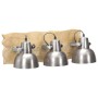 Industrial wall lamp made of silver mango wood E27 68x23 cm by , Lamps - Ref: Foro24-320596, Price: 73,70 €, Discount: %