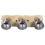 Industrial wall lamp made of silver mango wood E27 68x23 cm by , Lamps - Ref: Foro24-320596, Price: 73,70 €, Discount: %