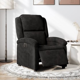 Black velvet electric recliner chair by , Armchairs - Ref: Foro24-3204284, Price: 257,69 €, Discount: %