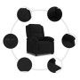 Sillón reclinable eléctrico de terciopelo negro de , Sillones - Ref: Foro24-3204284, Precio: 257,69 €, Descuento: %