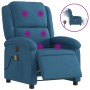 Blue velvet electric massage recliner. by , Armchairs - Ref: Foro24-3204299, Price: 280,18 €, Discount: %