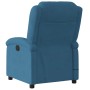 Blue velvet electric massage recliner. by , Armchairs - Ref: Foro24-3204299, Price: 280,18 €, Discount: %