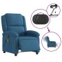 Blue velvet electric massage recliner. by , Armchairs - Ref: Foro24-3204299, Price: 280,18 €, Discount: %