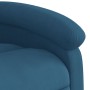 Sillón reclinable de masaje eléctrico terciopelo azul de , Sillones - Ref: Foro24-3204299, Precio: 280,18 €, Descuento: %