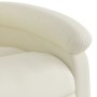 Reclining massage chair with lift in cream velvet fabric by , Armchairs - Ref: Foro24-3204320, Price: 302,99 €, Discount: %