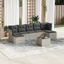 Garden sofa set 8 pieces and gray synthetic rattan cushions by , Garden sets - Ref: Foro24-3249881, Price: 549,56 €, Discount: %