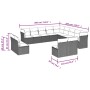 Set of garden sofas with 13 pieces of gray synthetic rattan cushions by , Garden sets - Ref: Foro24-3250331, Price: 1,00 €, D...