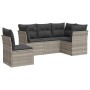 Garden sofa set and cushions 5 pieces light gray synthetic rattan by , Garden sets - Ref: Foro24-3249481, Price: 400,90 €, Di...