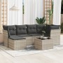 Garden sofa set 7 pieces with light gray PE rattan cushions by , Garden sets - Ref: Foro24-3249801, Price: 509,88 €, Discount: %